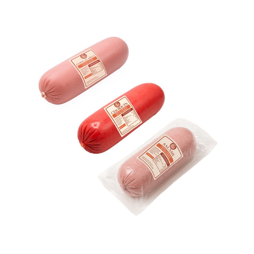 Choricín + Salami + Jamón al ajillo