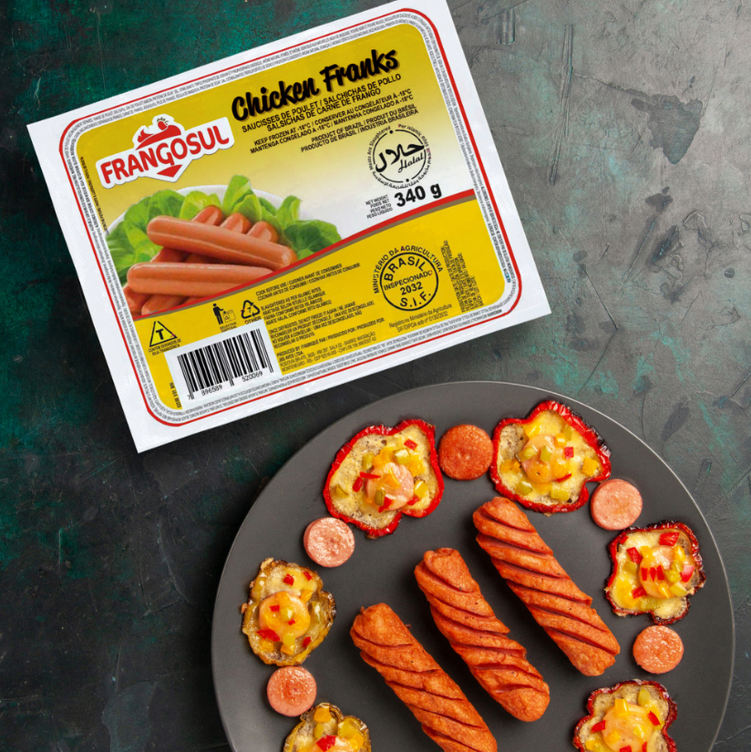 Salchichas de pollo Frangosul