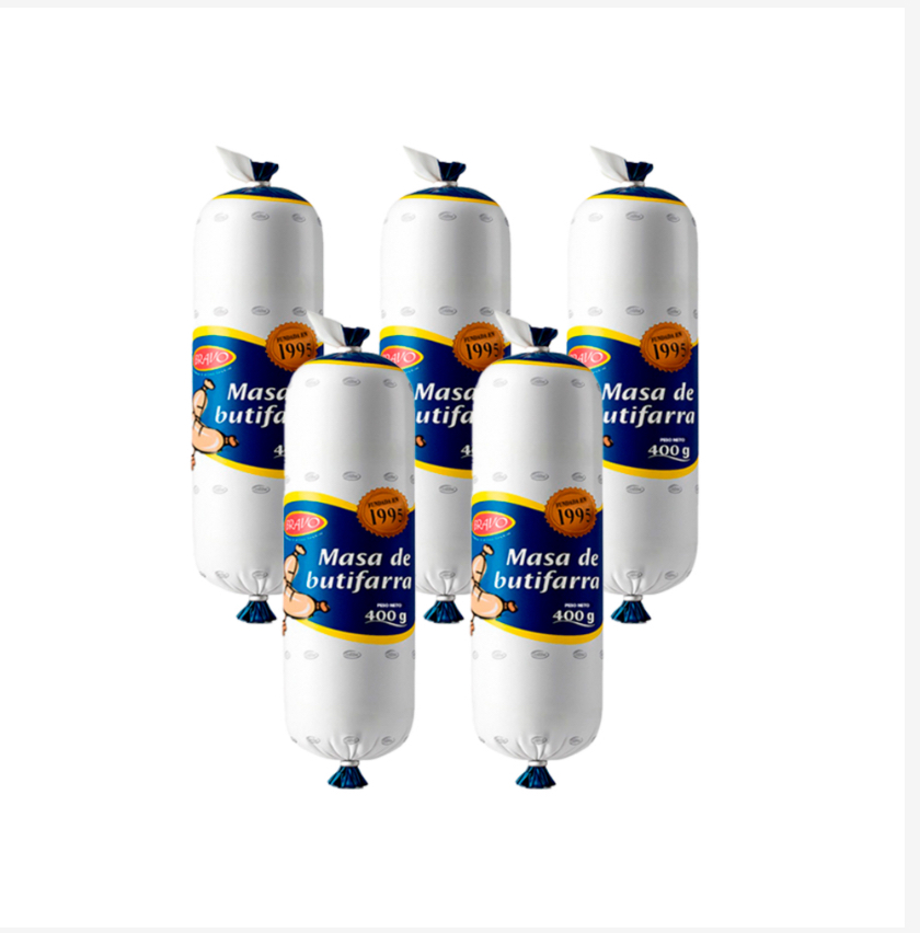 Masa de butifarra Bravo (5 x 400 g)