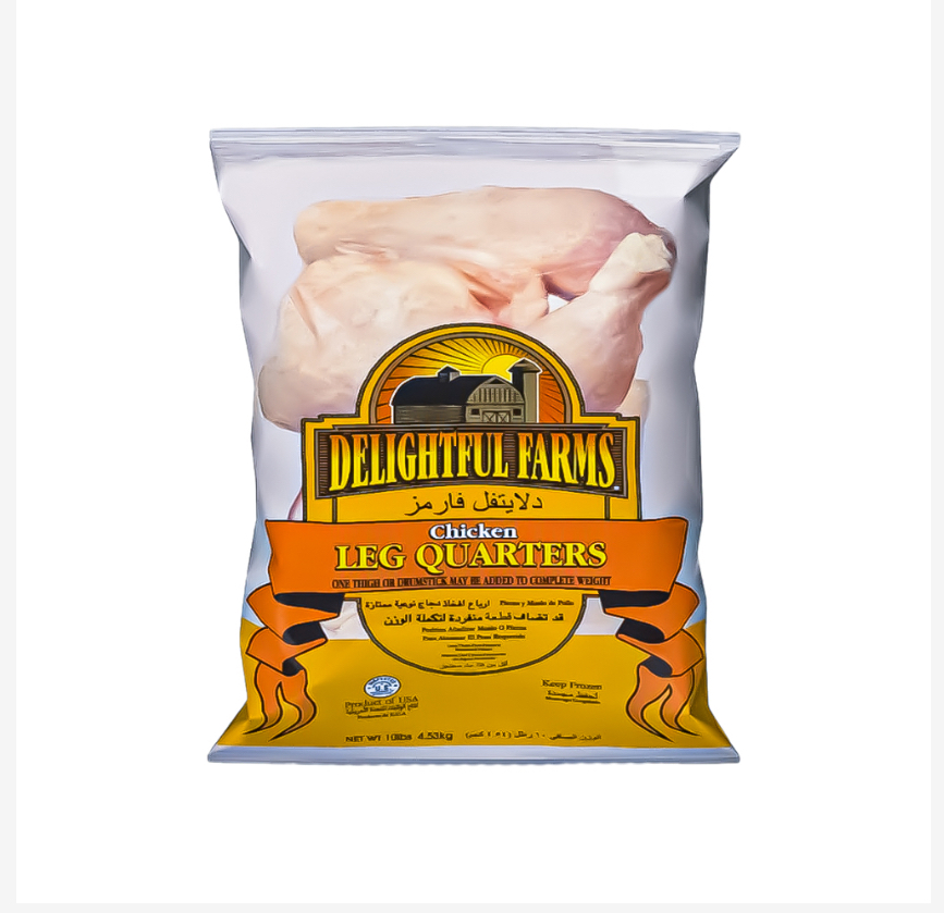 Cuartos traseros de pollo Delightful Farms