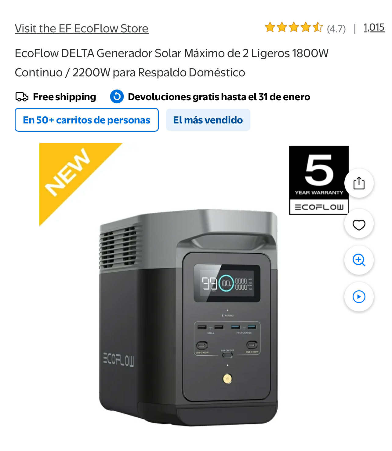 EcoFlow DELTA Solar Generator