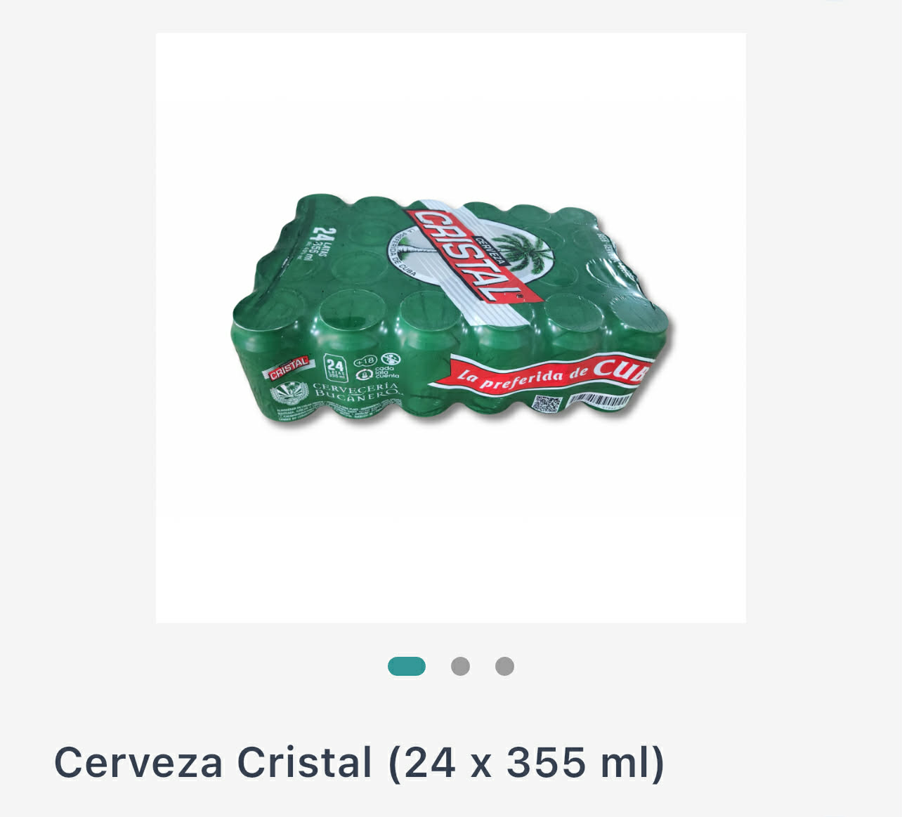 Cerveza Cristal (24 x 355 ml)