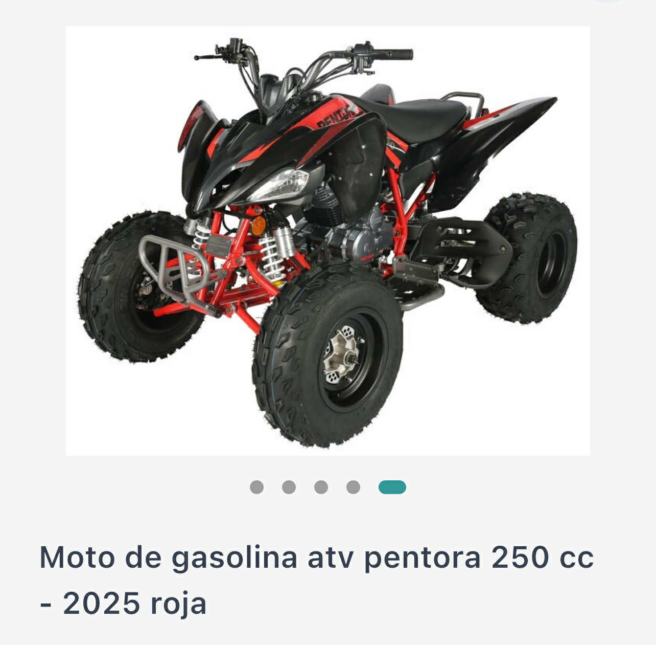 ATV Pentora 250cc Gasoline Motorcycle - 2025 Red