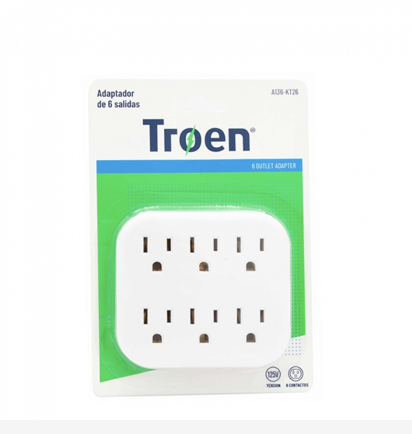 Adaptador de 6 salidas Troen