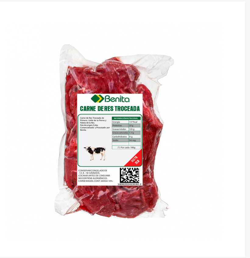 Carne de res troceada Benita (907 g / 2 lb)
