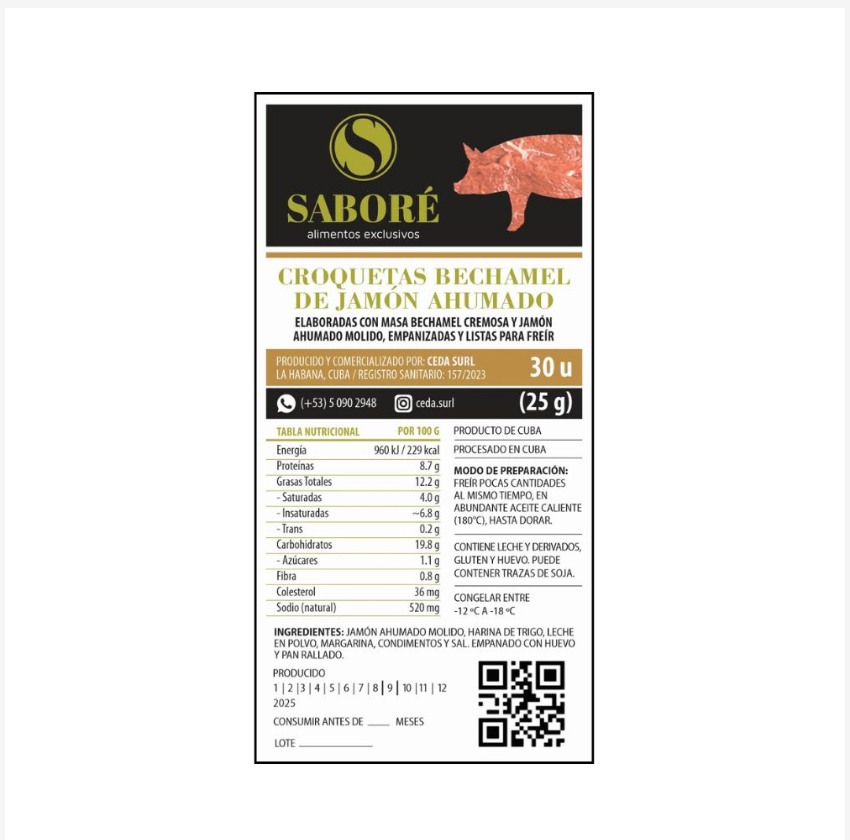 Croquetas de jamón ahumado