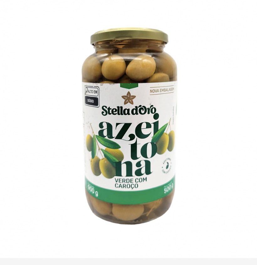 Aceitunas verdes Stella d’oro con hueso