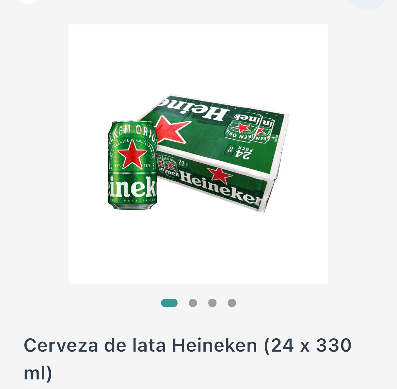Cerveza Heineken en lata