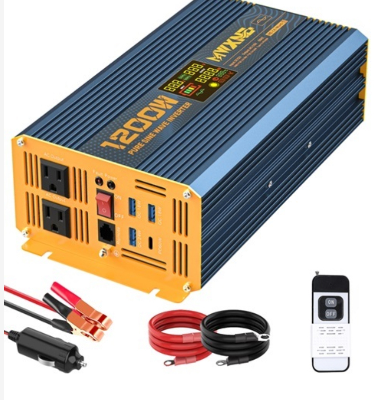 Inversor de corriente pure sine wave de 1200 watts