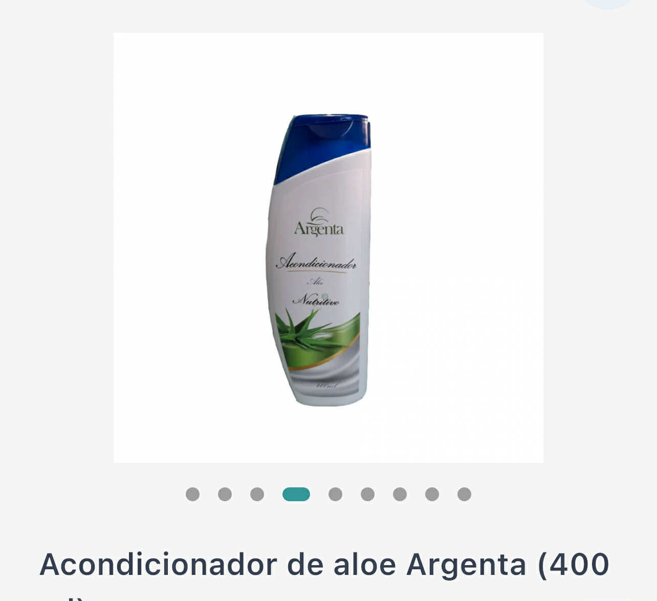 Acondicionador de aloe Argenta (400 ml)