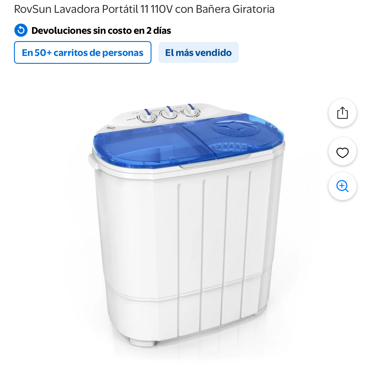 Lavadora Portátil RovSun 11 110V