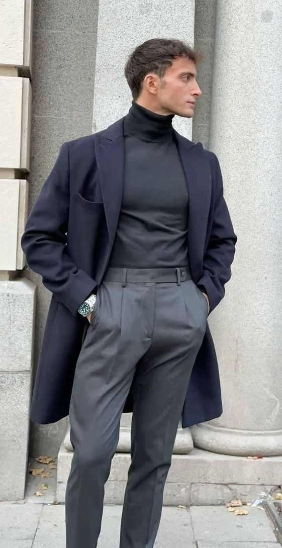 Men's Formal Wool Overcoat