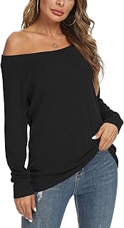 Women's Off-Shoulder Black Top