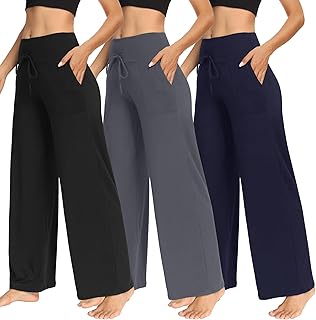 Women's High Waist Wide Leg Lounge Pants