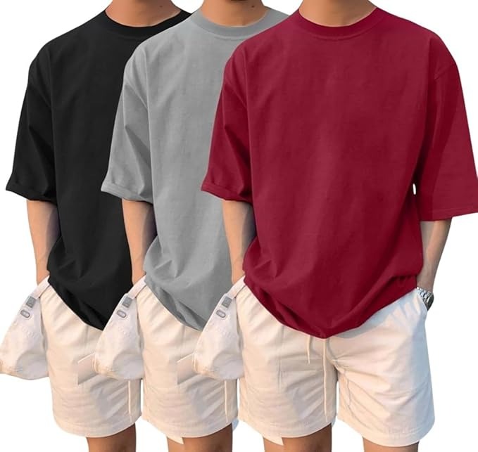 Men's Casual Short Sleeve T-Shirt (3-Pack)