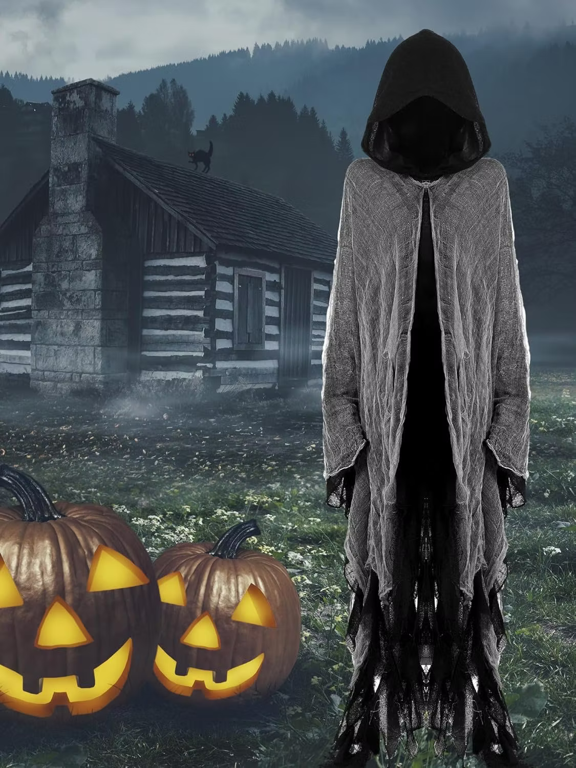 Robe de sorcière de luxe pour femme