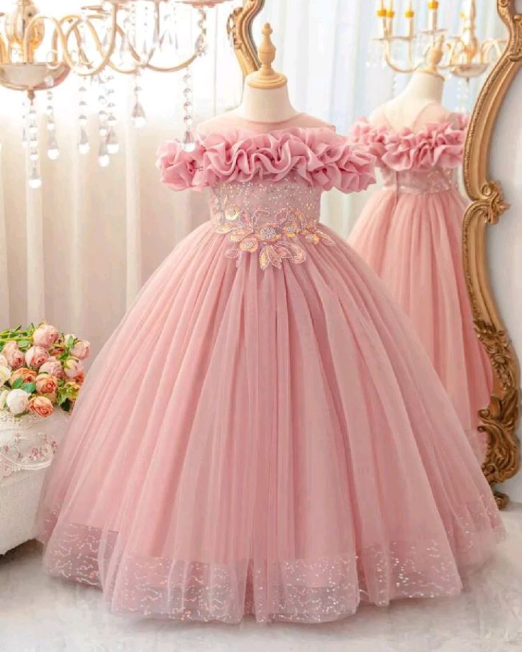 Elegant Pink Princess Dress