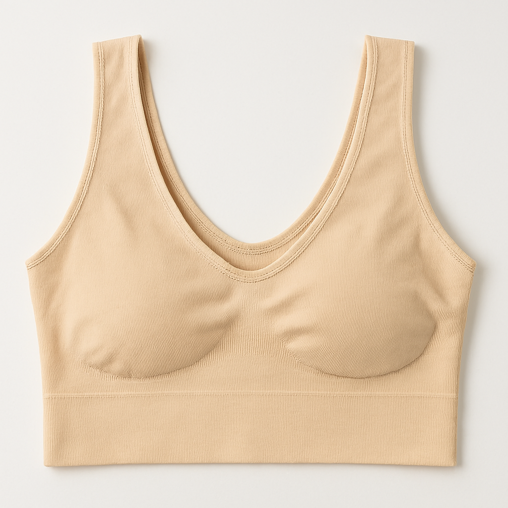 Ladies Air Bra, Skin and Black Color (Stretchable Size)