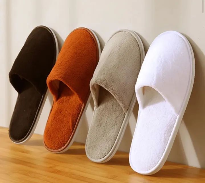 Random Color Soft Cotton Slippers For Men And Women