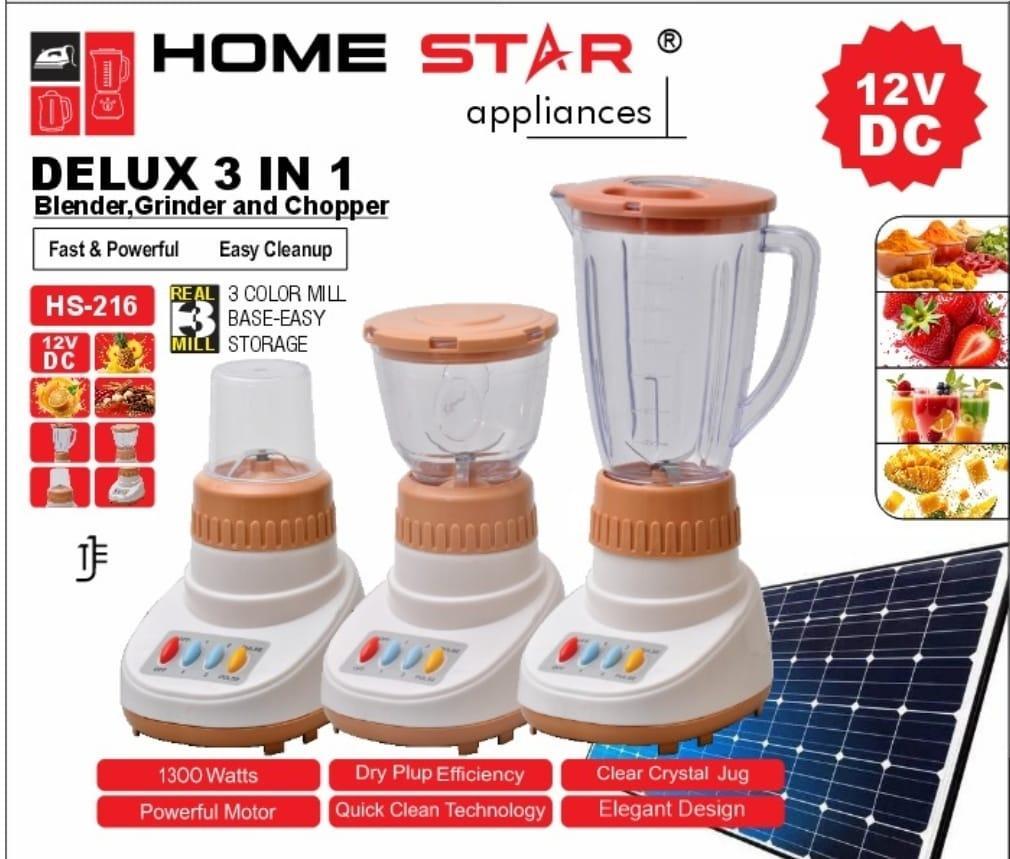 12volts DC Electric 3 in 1 Juicer Blender with Copper Motor