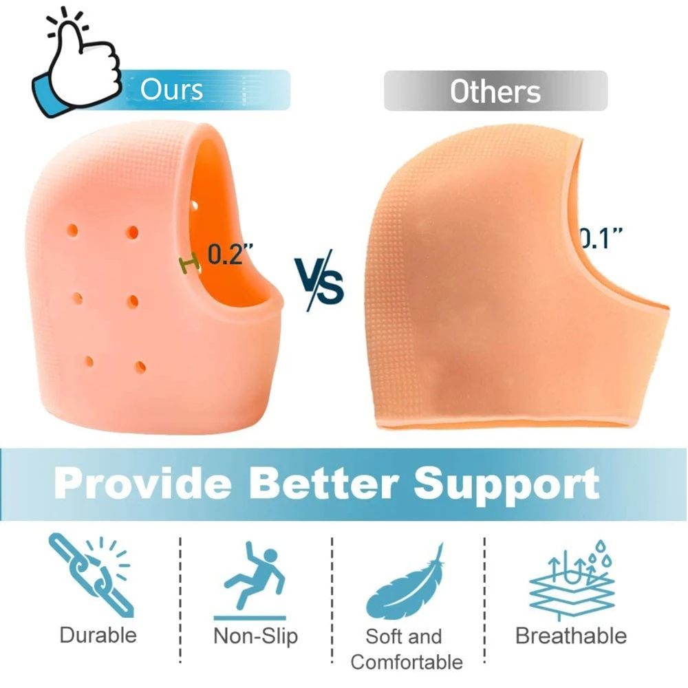 "Silicone Heel Protectors & Anti-Crack Care Set