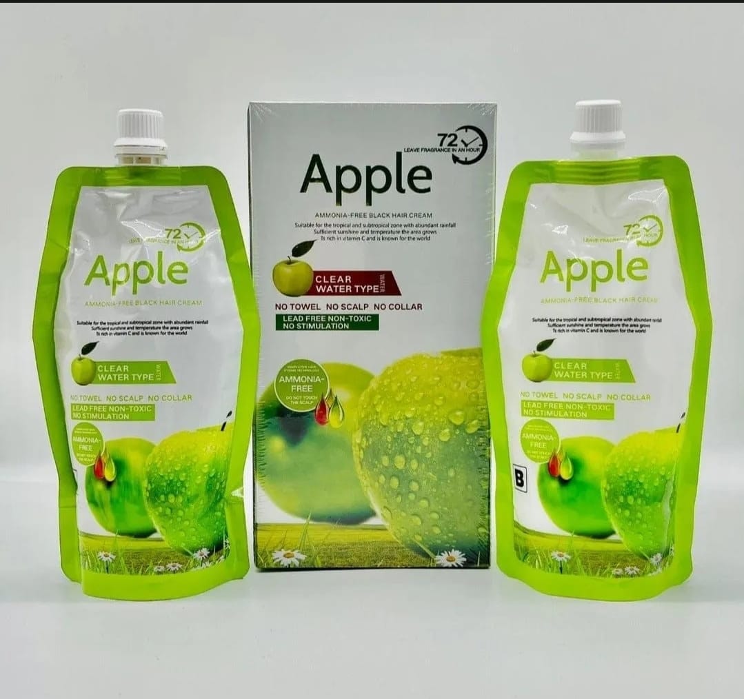 Apple Hair Color 500 Ml Ammonia – Natural-Looking Coverage With Nourishing Formula/Black/Brown