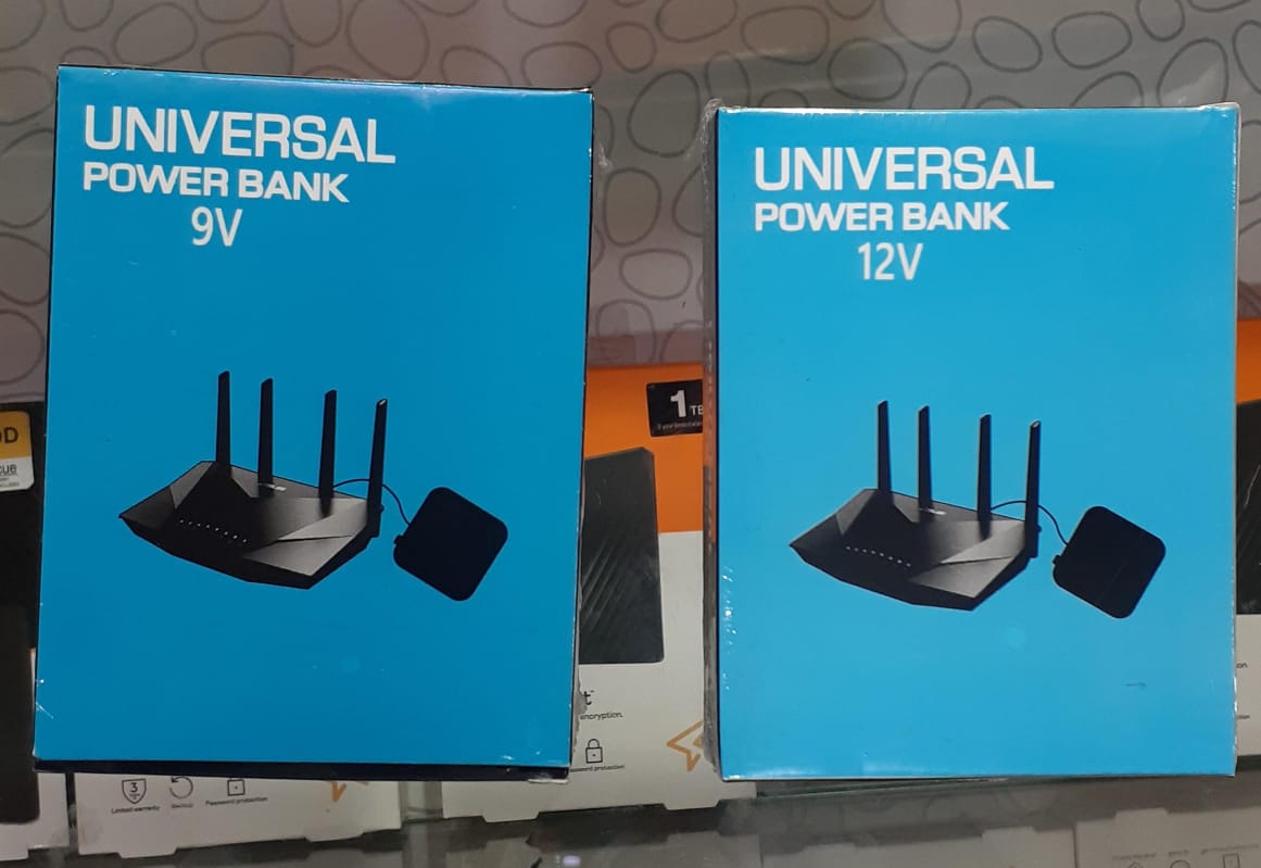 Wifi Router Power Bank 20000 MAH – Reliable Backup Power For Seamless Internet Connectivity | Best Quality Power Bank For Wifi Router - Without Adapter ( Random Color ) - 09 Volt