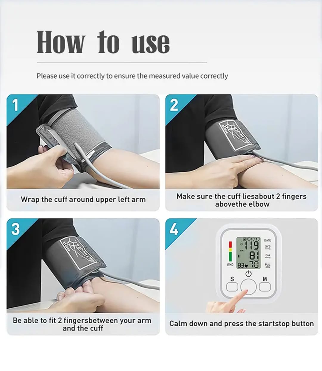 Digital Blood Pressure Monitor | Heart Rate Monitor