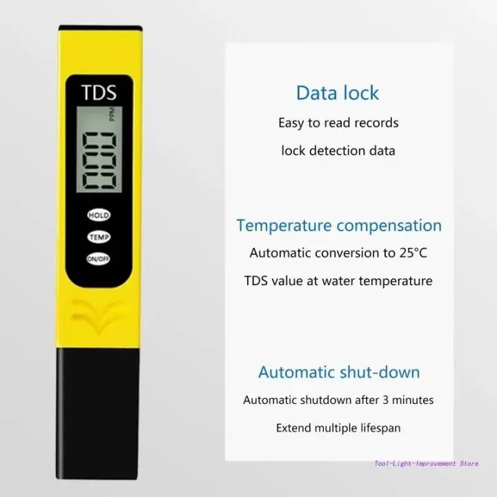 Digital TDS Meter With Temperature And Water Quality Measurement