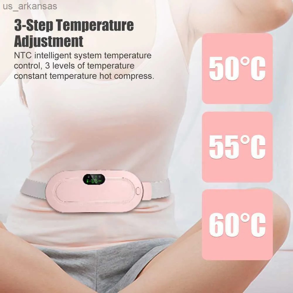 Digital heating pad & vibrating belt with 3 heat levels, 4 modes for quick menstrual relief