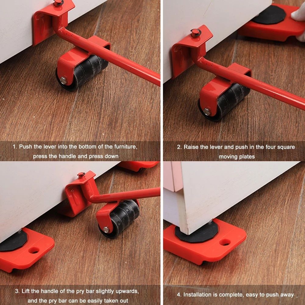 Furniture Lifter & Slider - Heavy Duty Moving Tool Set