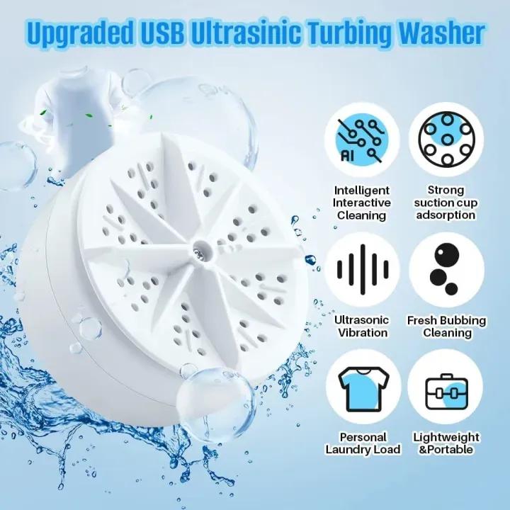 Portable Mini Washing Machine for Dorms & Travel