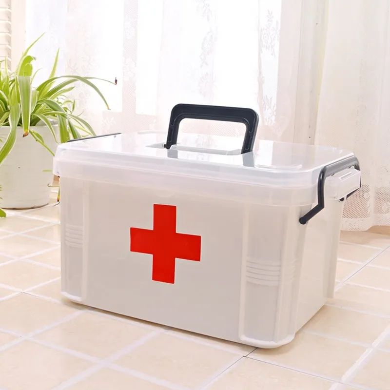 First Aid Box, Transparent Medicine Box & Pill Organizer