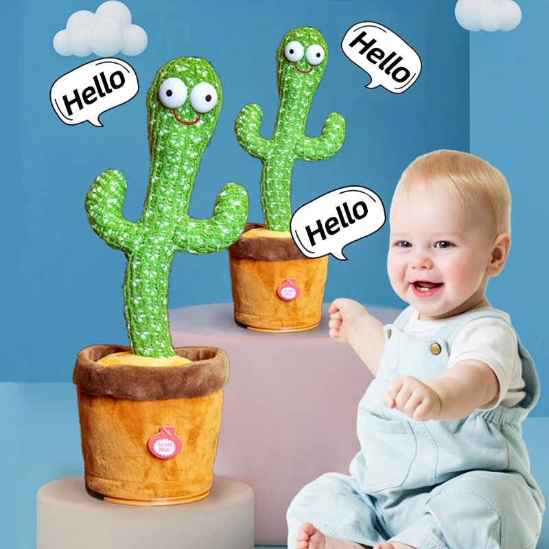 Dancing Cactus Toy - Singing, Recording & Repeating