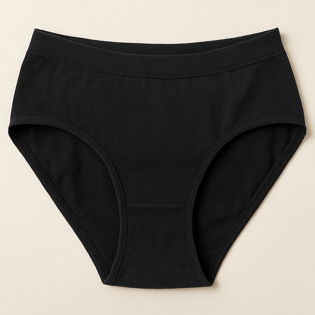 Malai Soft Fabric Underwear For Women – Black and Skin Color, Sizes S, M, L - Large