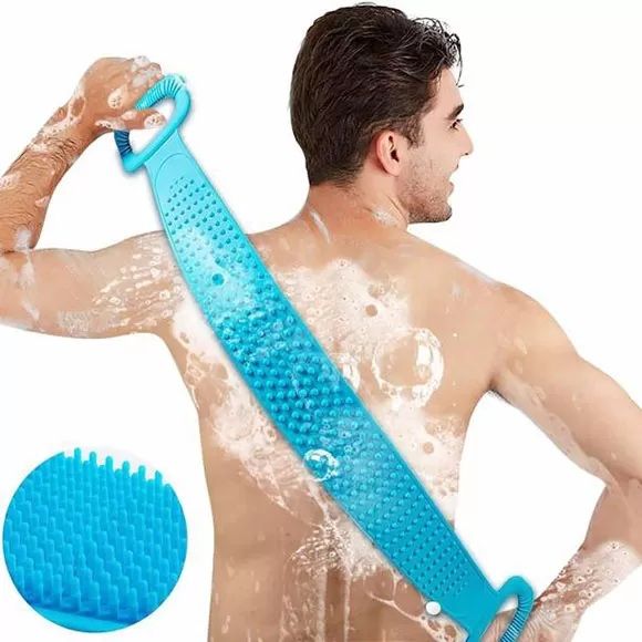 Soft Silicone Body Scrubber & Brush Set