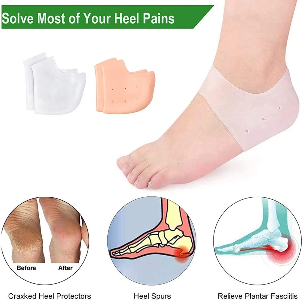 "Silicone Heel Protectors & Anti-Crack Care Set