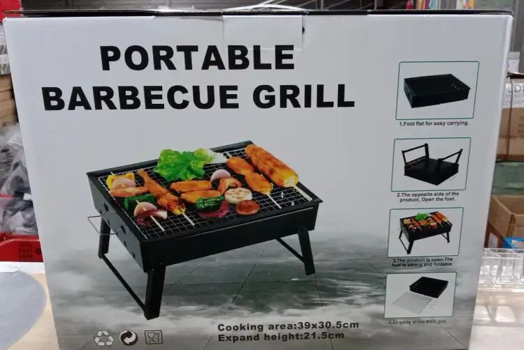 Portable Outdoor Barbeque Grill Carbon Steel