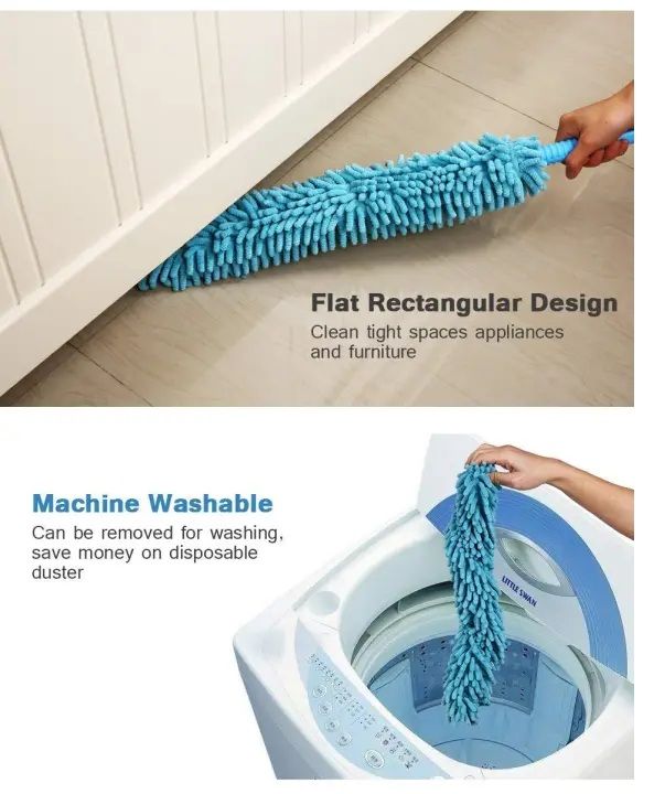 Microfiber Flexible Fan Cleaning Duster Steel Body