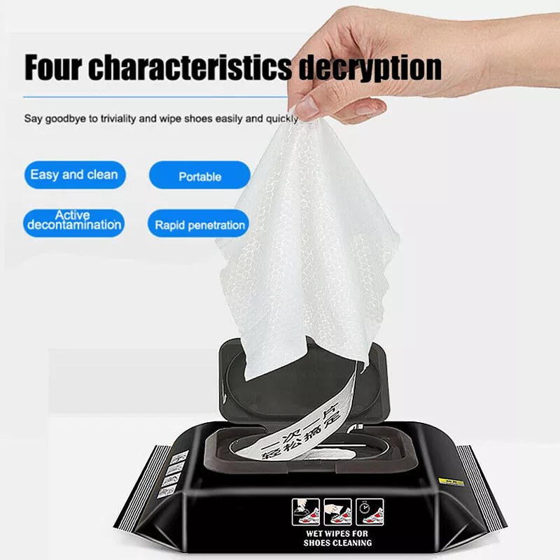 Disposable Shoe Cleaning Wipes |(80 Wipes In 1 Packet)