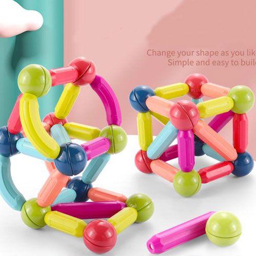 25 Pcs Magnetic Building Blocks Set | STEM Educational Rods & Balls Toy for Kids