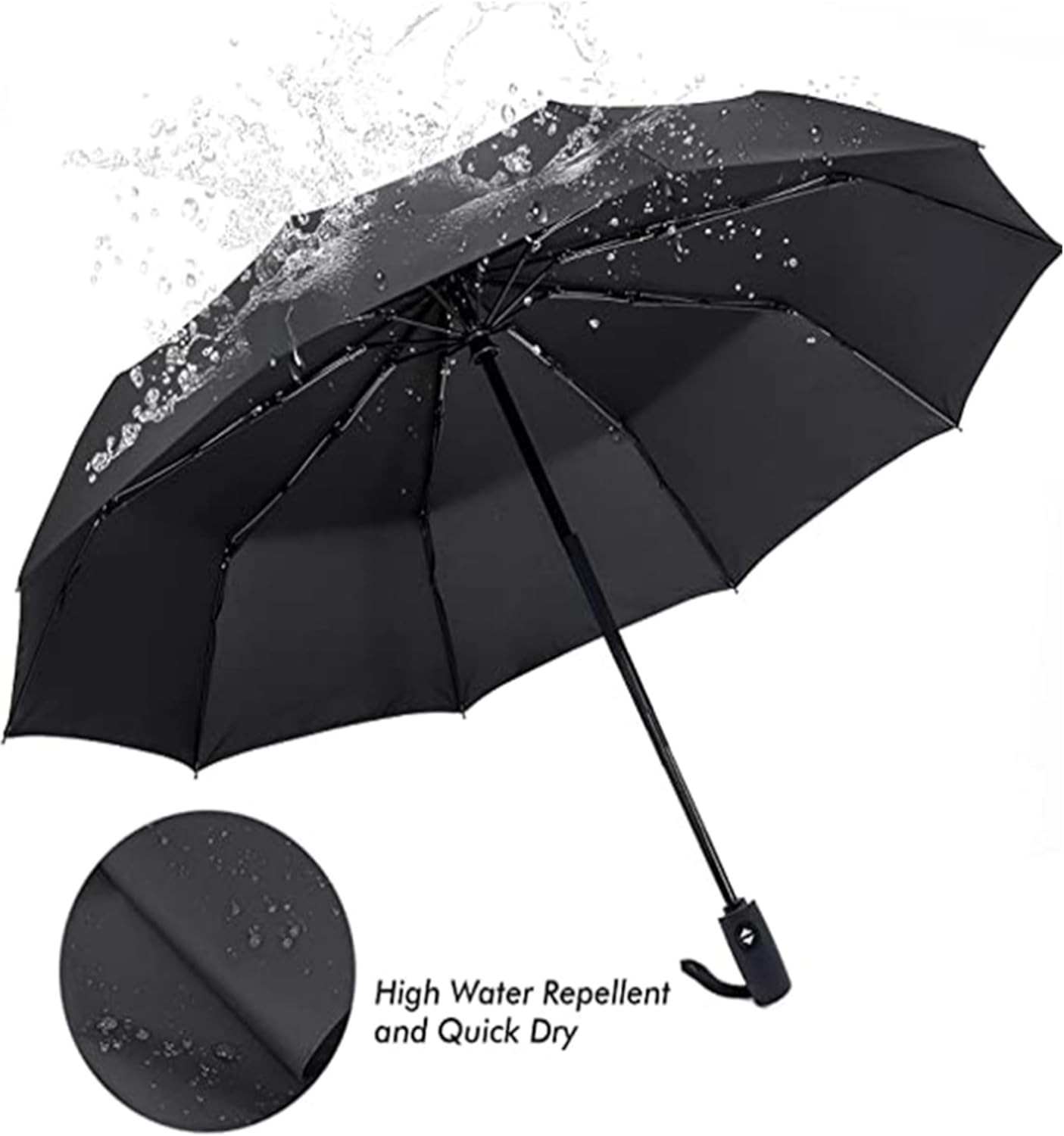 Compact Travel Umbrella With Windproof Design Gray Ghana