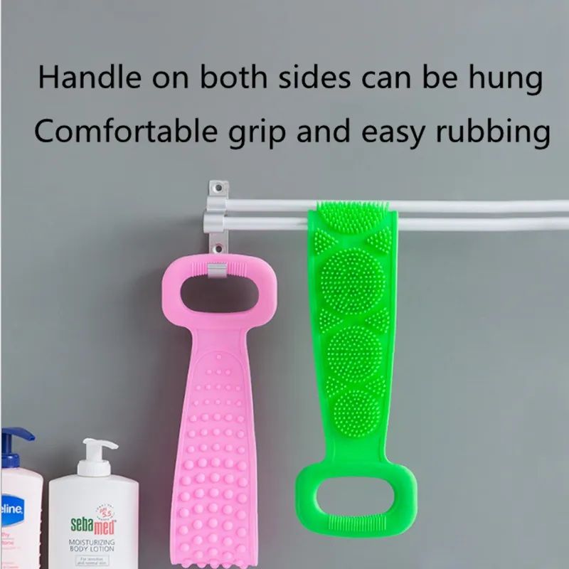 Soft Silicone Body Scrubber & Brush Set