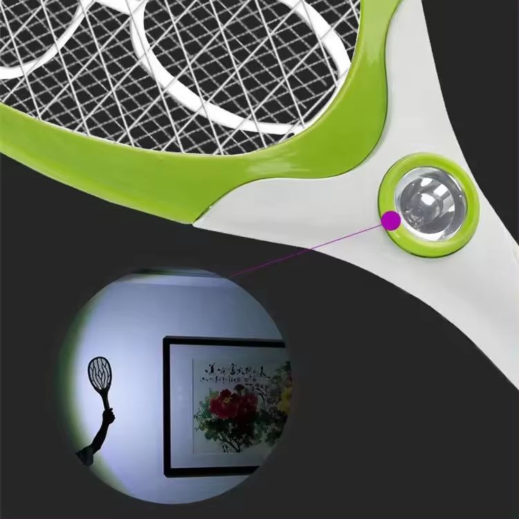 Electric Fly Swatter Operated Hand Mosquito Bug Insects Killer Anti Mosquito Racket