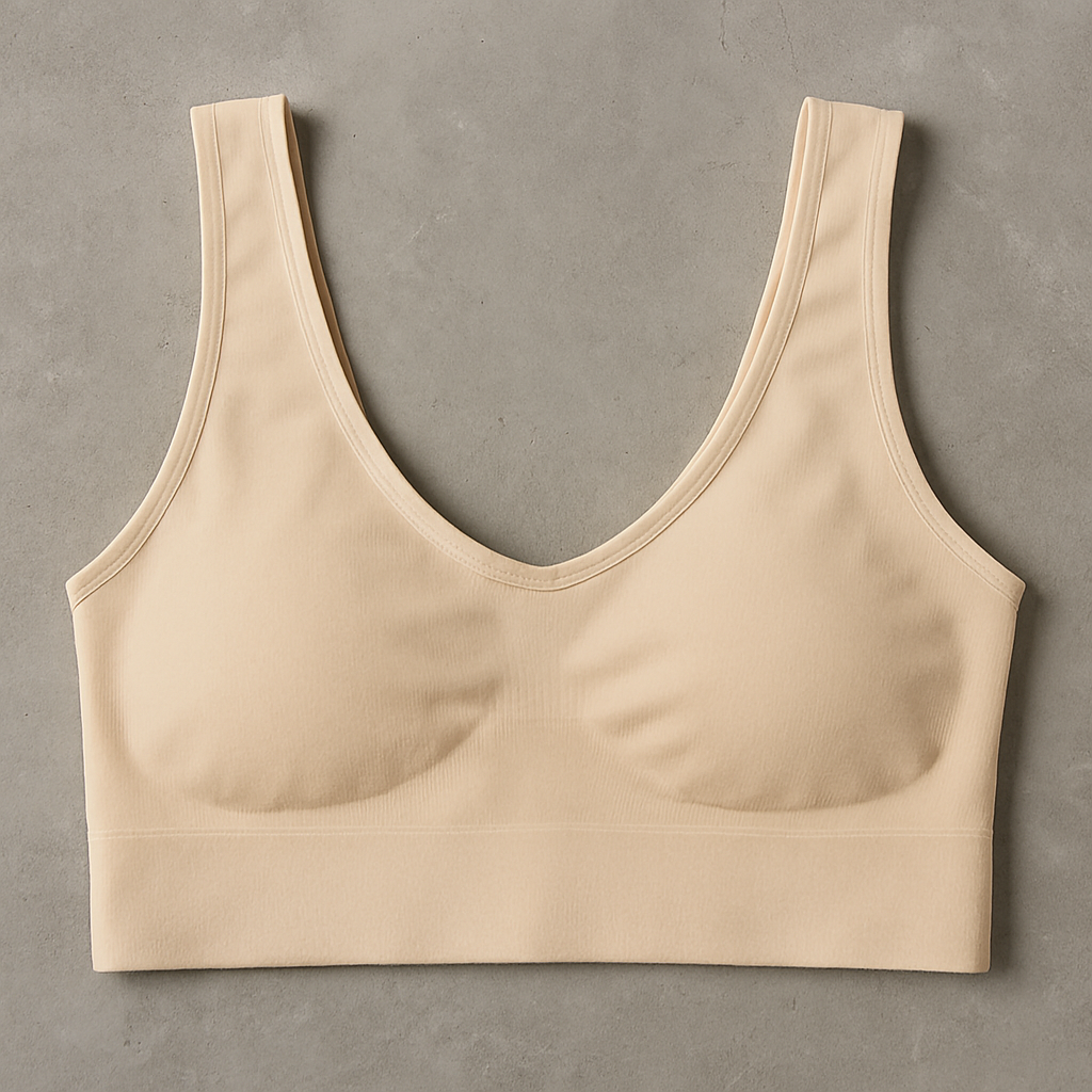Ladies Air Bra, Skin and Black Color (Stretchable Size)
