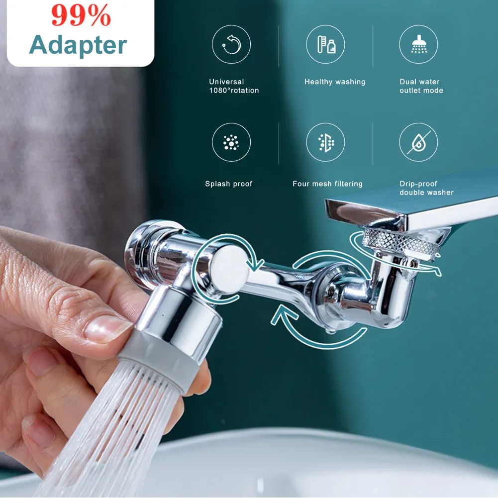 Rotatable Faucet For Bathroom & Kitchen Washbasin