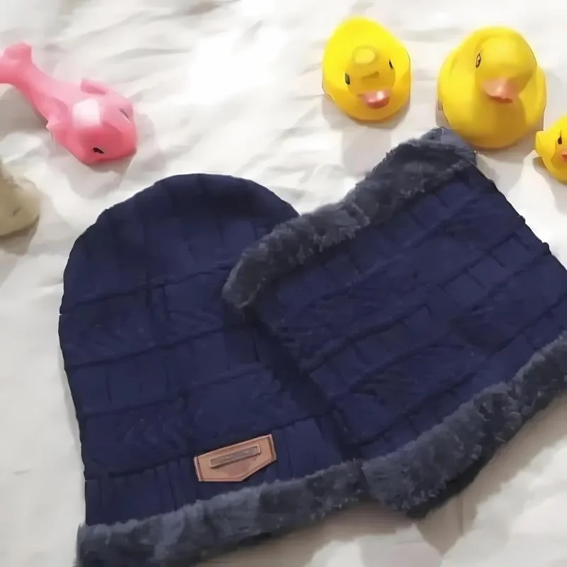 Winter Wool Cap with Neck Warmer Set | for Men and Women