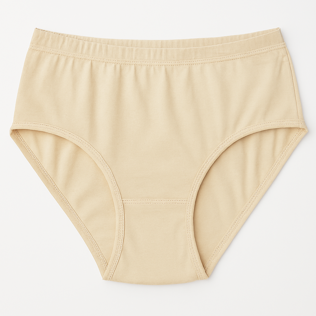 Malai Soft Fabric Underwear For Women – Black and Skin Color, Sizes S, M, L - Large