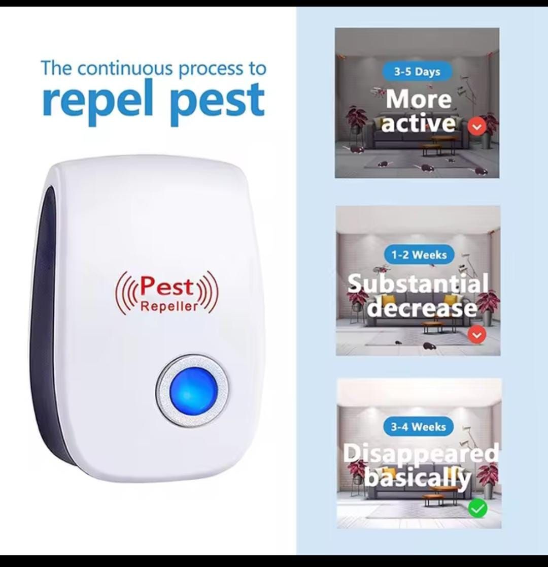 Ultrasonic Pest Repeller Electronic Plug In Rodent Mouse Roach Bug for  Home Kitchen