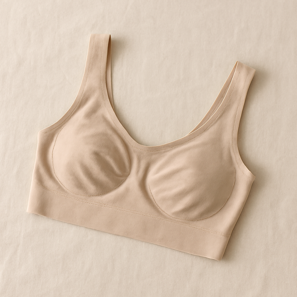 Ladies Air Bra, Skin and Black Color (Stretchable Size)